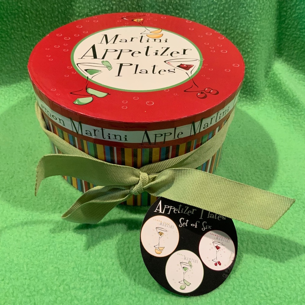 Cider House Martini Appetizer 6” Plate Set Of 6